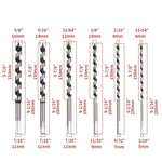 6PCS Twist Wood Drill Bit 6-16mm Woodworking Center Drill Bit Set For Woodworking Tools