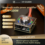 LinkMejor XY-D100H 100W*2 HiFi bluetooth Amplifier Board TPA3116*2 Module Digital Audio Amp with Volume Spectrum Music Rhythm Light