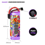 LinkMejor GNB 11.4V 3000mAh 120C 3S LiHV Lipo Battery T / XT60 / XT90 Plug for Helicopter RC FPV Racing Drone