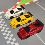 LinkMejor S100 1/64 2.4G RWD Drift RC Car Mini Full Proportional Three Speed Metal Gears LED Light with Bearings Screen Remote Control High-Speed On-Road Racing Vehicle Model Boys Gifts 60 Minutes Playing Time Toys