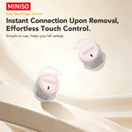 MINISOMS217 AI Translation Headset Wireless bluetooth 6.0 Earphone 15mm Drivers HD Calls 26H Playback Touch Control In-ear Sports Headphones