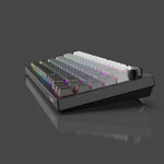 LinkMejor X81 Tri-Mode Mechanical Gaming Keyboard with Multi-media Knob 75% 81 Keys RGB Backlit Hot Swappable Gasket Structure 8000mAh White Switch Wireless Gaming Office Custom Keyboard