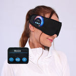 3D Wireless Sleep Mask with Bluetooth 5.2 Type-C Charging Cable Inside Breathable Light-blocking Phone Calls Music Eye Mask for Men Women