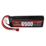 LinkMejor Power 7.4V 6500mAh 60C 2S LiPo Battery T Plug for RC Car