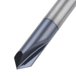 Drillpro 2 Flutes 90 Degree 2-12mm Carbide Chamfering Cutter End Mill HRC45 Milling Cutter