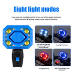 LinkMejor 2-in-1 Wired Control Bicycle Horn Headlight 140dB Electric Bell 350LM Rechargeable Bike Front Light for MTB Cycling Safety