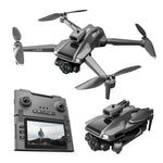 LinkMejor M66 MAX 5G WiFi FPV with Folded LCD Screen Camera Controller HD Dual Camera Servo Gimbal 360° Obstacle Avoidance Brushless RC Drone Quadcopter RTF