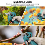 LinkMejor 21V Electric Pruning Shears Cordless Tree Branch Pruner with 1/2 Pack 2.0-3.0Ah Lithium Batteries Powerful Brushless Motor 1.2-Inch Cutting Diameter