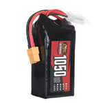 LinkMejor Power 22.2V 1050mAh 150C 6S LiPo Battery XT60 Plug for RC Drone
