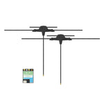 LinkMejor ExpressLRS 2.4GHz/900MHz ELRS 100mW Dual-Band True Diversity RX Receiver with Dual Antenna Support Gemini / True Diversity / Gemini Xrossband for FPV RC Drones