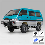 LinkMejor 1296 RTR 1/12 2.4G 4WD for Mitsubishi Delica L300 1986 RC Car Dual-Speed Mechanical Shifting Classis Off-Road Van Climbing Truck LED Light Full Proportional Control Metal Gears CVD Straight Axle Vehicles Models Toys