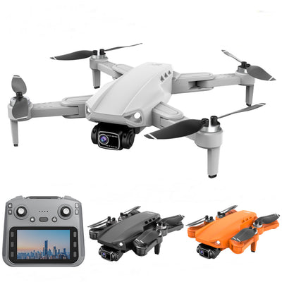 LinkMejor L900 PLUS GPS 5G WiFi FPV with 4.3inch LCD Screen Controller 720P HD Dual Camera Servo Gimbal Optical Flow Positioning Brushless Foldable RC Drone Quadcopter RTF