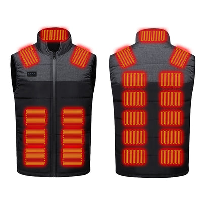 Motorcycle Smart 21 Areas Zone Heated Heated Vest Three Levels Of Temperature Adjustment Electric Heating Vest Protection From Cold In Winter