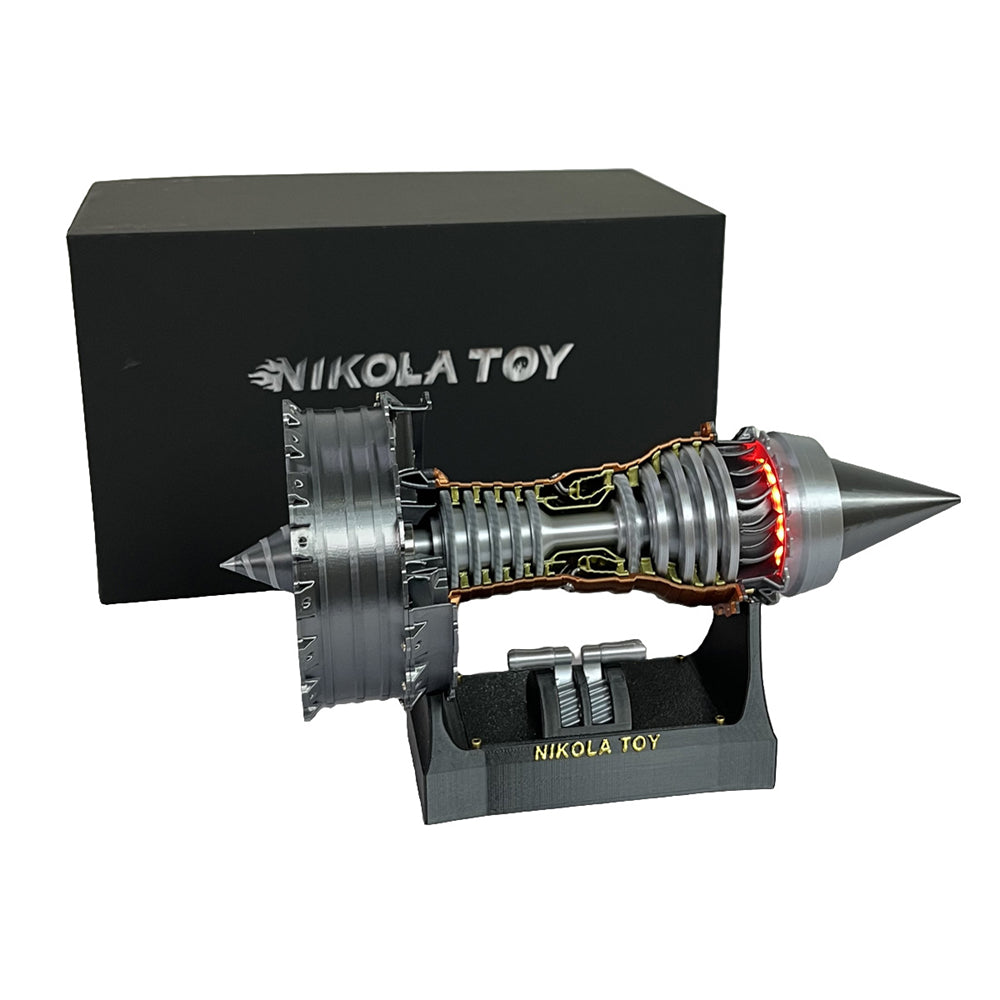 LinkMejor Small Size 24cm TR900 Turbofan Engine Model Decoration Science Discovery Toys