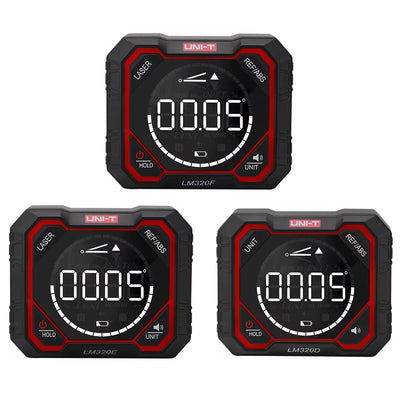 LinkMejor LM320D LM320E LM320F Digital Inclinometer Laser Angel Meter Digital Protractor Angle Measure Type-C Rechargeable Battery 3 Way Angle Meter Accurate Measurement Tool
