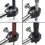 LinkMejor Woodworking Arc Scriber Adjustable Precision Linear Arc Scriber Parallel Line Drawing Tool