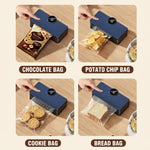 Comfook Cordless Portable Mini Vacuum Sealer Machine Rechargeable 6-Level Temperature Adjustable 11cm Sealing Length Snack Saver with Digital Display