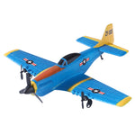 LinkMejor ZY-908 P51D Mustang 280mm Wingspan 2.4GHz 2CH EPP RC Airplane Fixed Wing Warbird RTF for Beginners
