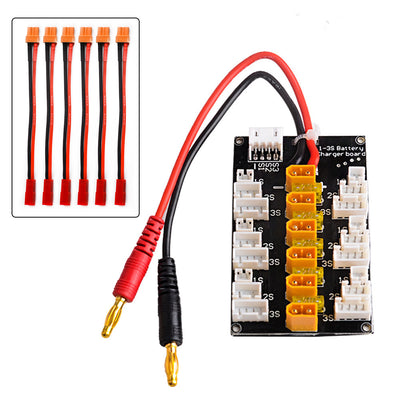 XT30 Balance Charger Adapter Board with XT30 to JST Plug Charging for 1S-3S LiPo Battery