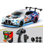 4DRC H6 RTR 1/43 2.4G 4WD Mini Drift RC Car with Gyro Full Proportional Remote Control Race LED Light High-Speed Motor On-Road Racing Desktop Vehicle Model Boys Gifts Toys