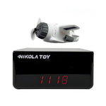 LinkMejor Cute Maglev Mini Aircraft Creative Clock Desktop Ornaments Decorative Toys Science Discovery Toy
