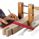 200mm/300mm Carpenter L Shaped Metric Square Right Angle Ruler Hole Positioning Scribing Ruler Layout Measuring Tool