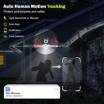 4MP HD Dual Lens PTZ WiFi IP Camera 355° Horizontal 90° Vertical View Angle Night Vision IP66 Waterproof Security Surveillance