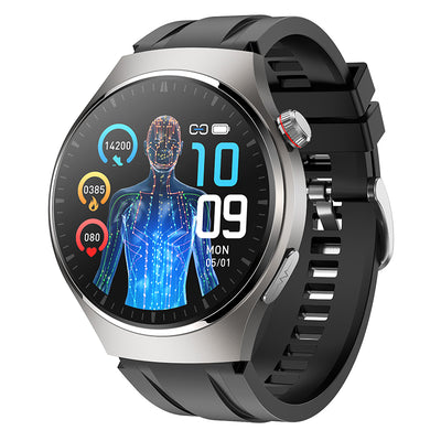 MT200 1.43-inch AMOLED Display ECG+PPG 440mAh Massive Battery IP67 Waterproof bluetooth Call Heart Rate Blood Pressure Blood Oxygen Monitor Sleep Monitoring Non-invasive Blood Glocose Measurement Multi-sport Modes Smart Watch