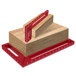 Woodworking Right Angle Ruler Aluminum Carpenter Square Measuring Height Ruler 90° Right Angle Calibrator for Wood Work Projects