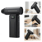 X8 Mini Turbo Fan 100000RPM 5-Speed Handheld Portable Air Blower Rechargeable 6000mAh Type-C Fast Charging Industrial Cleaning Snow Removal LED Light