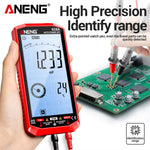 LinkMejor 628A Multimeter Tester 6000 Count True RMS Digital Rechargeable AC DC Voltage Current Capacitance Resistance NCV Auto-ranging High Definition Screen Adjustable