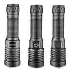 30W LED Long-range Flashlight / XHP50 800LM Telecscop Zoom Strong Light Tybe-C USB Rechargeable LED Torch