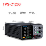 LinkMejor DC Power Supply TPS-C1203 TPS-C305 C605 C3010 0-160V 0-10A 360W 300W 150W Adjustable Regulated Power Supply USB Fast Charge Overcurrent Protection Digital Display