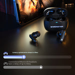 LinkMejor GT17 TWS Earbuds bluetooth 5.4 Earphone ENC Noise Cancelling 10mm Drivers Unit 24H Playback Low Game Delay In-ear Sports Headphones