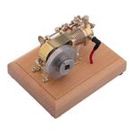 LinkMejor M20 1.6cc Mini Horizontal ICE Single Cylinder 4-Stroke Single Cylinder Gasoline Hit & Miss Internal Combustion Engine Model with Speed Limiter M20