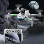 AE3 PRO MAX GPS 3KM Digital FPV with 4K HD Camera 3-Axis EIS Mechanical Gimbal Obstacle Avoidance 7inch Touchable LCD Screen Controller Brushless Foldable RC Drone Quadcopter RTF