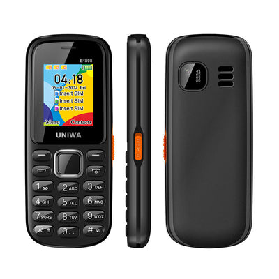 LinkMejor E1808 Mini 2G GSM 1.77-inch Three Cards Three Standby 800mAh FM Big Button Built-in Flashlight Mobile Phone for Senior Elder