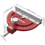 LinkMejor Adjustable Multi-angle Precision Drill Press Protractor Square Guide for Drill Press Table