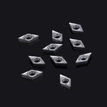 LinkMejor 10pcs DCGT070204-AK H01 Aluminum Cutter Blade Carbide Insert Cutting Tool For CNC Turning Tools