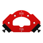 Corner Jig Router Template Corner Routing Guide Quick Jig Router Bit Template with Removable Clip Arc Cutting Auxiliary Tool for Woodworking Routing R10 R20 R30 R35 R40 R50 R60