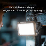 Portable Rechargeable Solar Charging Camping Light 360° Lighting Car Repair With Magnet Flashlight COB Car Maintenance Hook Lamp