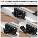 LinkMejor Wnew Woodworking Router Table Fence Aluminium Profile Fence System 700mm with Sliding Brackets Bit Guard