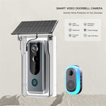 M20 Tuya Smart Doorbell Camera with Solar Panel Cover 1080P Video Intercom Motion Detect Night Vision IP65 Waterproof Wireless Outdoors Smart Visual Doorbell
