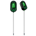 Garden 5 in 1 Soil Moisture Sensor pH Meter Metal Probe Soil Moisture Detector Acidity Temperature Tester for Plants Flowers