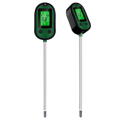 Garden 5 in 1 Soil Moisture Sensor pH Meter Metal Probe Soil Moisture Detector Acidity Temperature Tester for Plants Flowers
