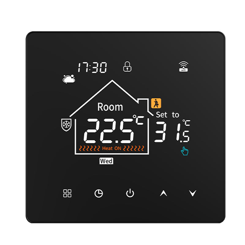 K7 Tuya Smart WiFi Thermostat with LCD Touch Screen for Electric/Water Heating Weekly Programmable Child Lock Voice Control with Alexa Google Home