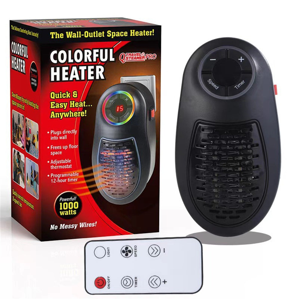 Tevorex Desktop PTC Ceramic Heater with Remote Control Portable Fast-Heating Space Heater for Home & Office
