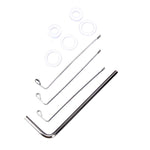 LinkMejor 3Pcs Tubular 7 Pins Lock Pick Tool Locksmith Tool Lock Pick Set