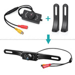 720 HD Backup Camera Rear View License Plate Reverse Camera Universal for Pickup Truck Car SUV 149° Angle Night Vision Waterproof