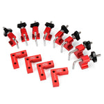 LinkMejor 4 Set Mini Woodworking Right Angle Positioning Clamp 90 Degree Precision Clamping Square Carpenter Square